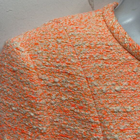 Boss Hugo Boss Orange Boucle Jacket Size 10 - Picture 5 of 7